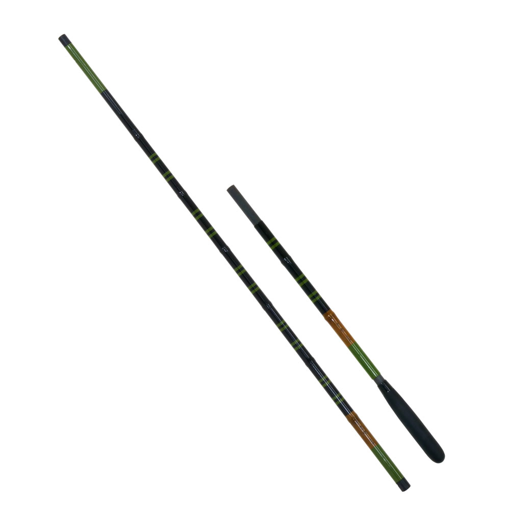 無心 悠 朱/緑 笛巻き総塗り 一本半竿掛け